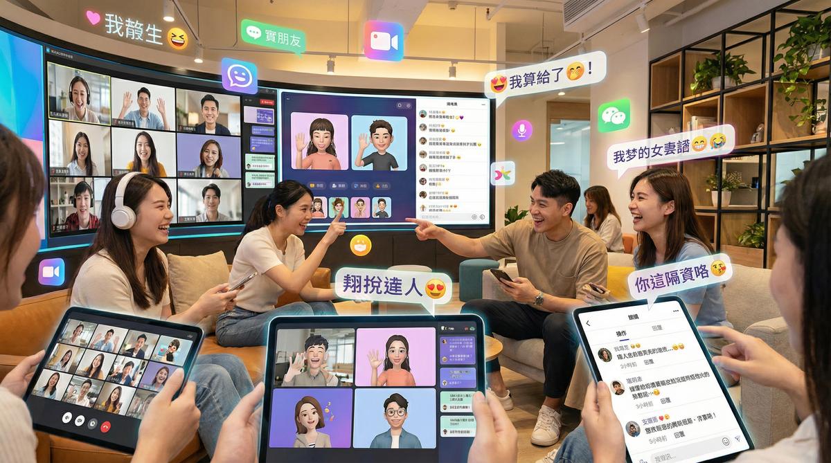 茄子视频甜心社区互动场景